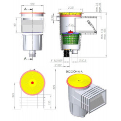 Skimmer AstralPool ABS 15 litros - 1 2