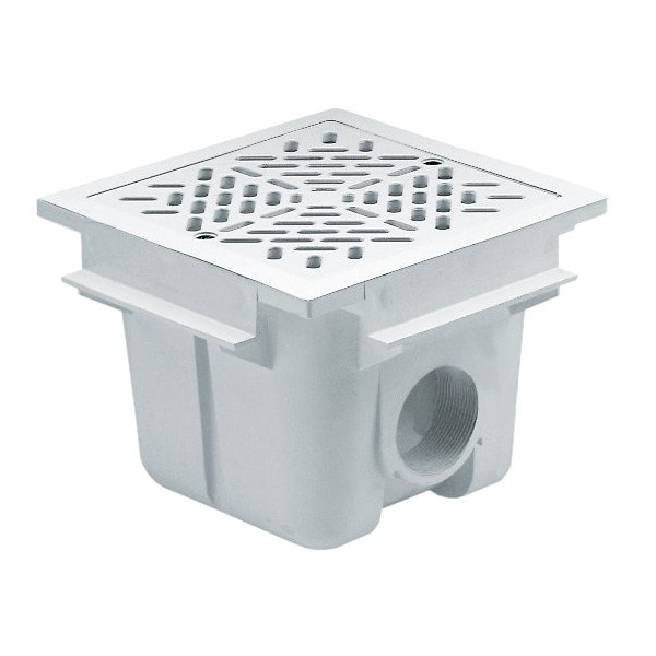 Square ABS grating drain