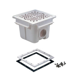 Square ABS grating drain - 1 2