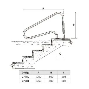 Pasamanos Curvado Anclaje Exterior - 1 - 2