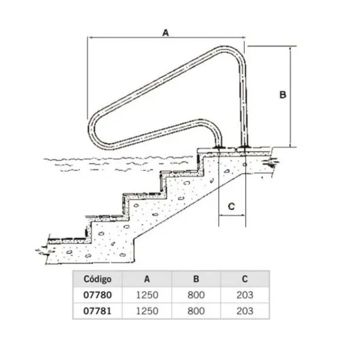 Curved Handrail Exterior Anchoring - 2