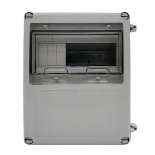 Caja de Distribución eléctrica para instalar cuadro eléctrico con visor y 8 módulos - 1 - 