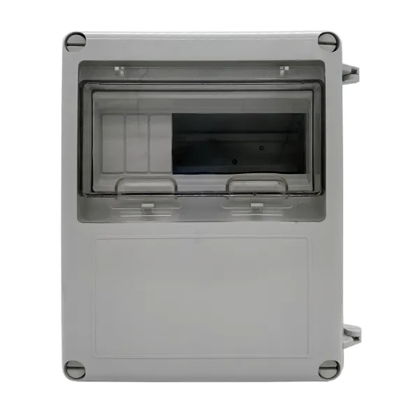 Caja de Distribución eléctrica para instalar cuadro eléctrico con visor y 8 módulos - 1 - 