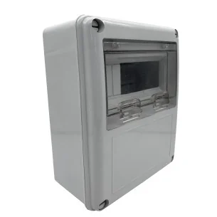 Electrical distribution box to install electrical panel with indicator and 8 modules - 1 2