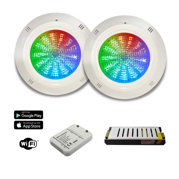 copy of 4-wire LED RGB cable spotlight with WiFi control and transformer Gama Basic