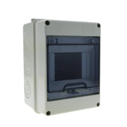 Caja de distribución eléctrica 12M IP65 de superficie de plástico ABS - 1 - 2