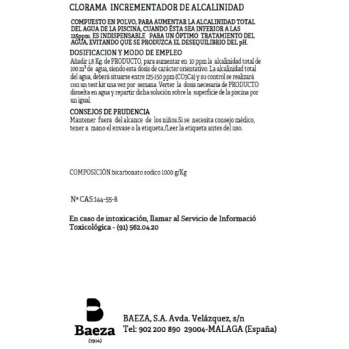 Incrementador de alcalinidad - Envase 6 kg. - 2 - 