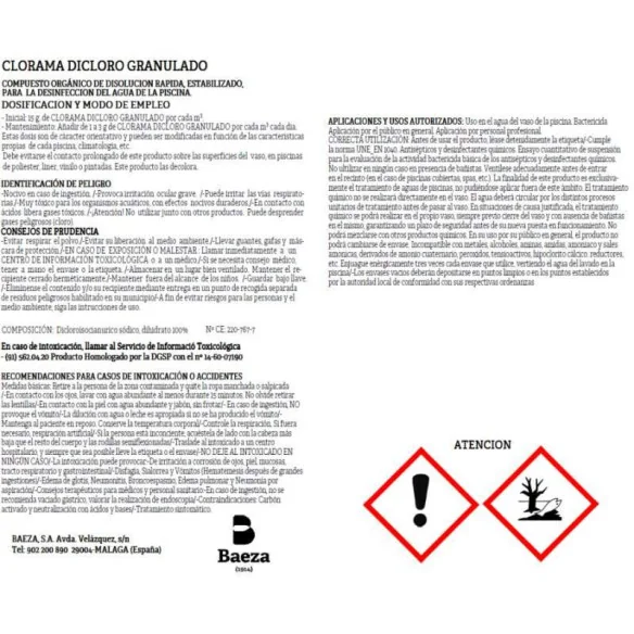 Dicloro choque GRANULADO - 4 - 