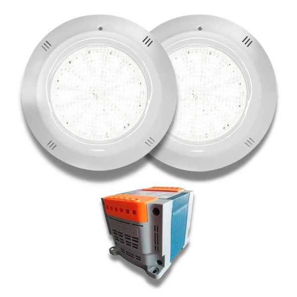 copy of Pack 2 Spotlights Gama Basic LED White 35W 12V AC/DC for swimming pool with Transformer