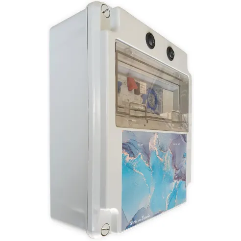 Electrical panel for swimming pool with transformer and contactor for motor suitable for chlorinator - 5
