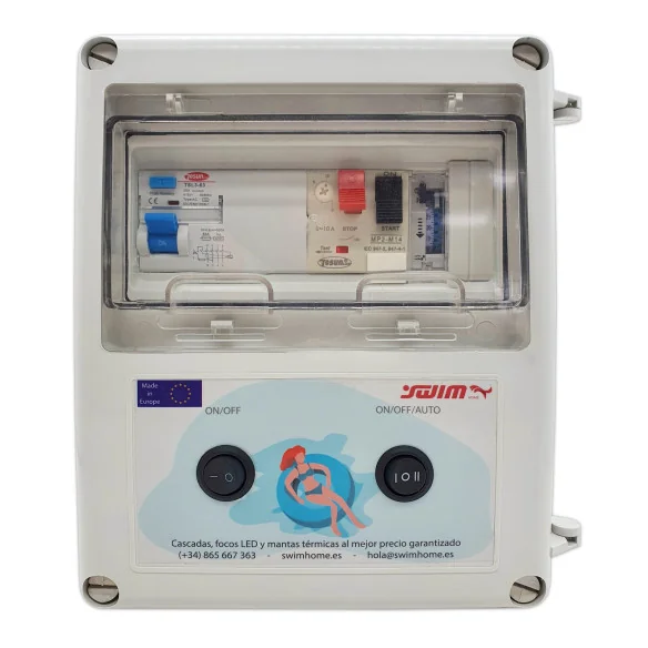 Painel eléctrico trifásico para piscina com Contactor Motor - 1