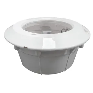 PACK Niche complète pour piscine en béton + disque de LED rempli de résine PAR56 35W en RGB ON/OFF - 1 2