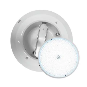 PACK Complete pool niche liner, fibre and concrete + LED disc filled with resin PAR56 35W in White 6000K - 1