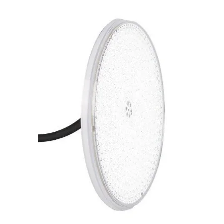 PACK Revestimento completo de nicho de piscina, fibra e betão + disco LED cheio de resina PAR56 35W em Branco 6000K - 9