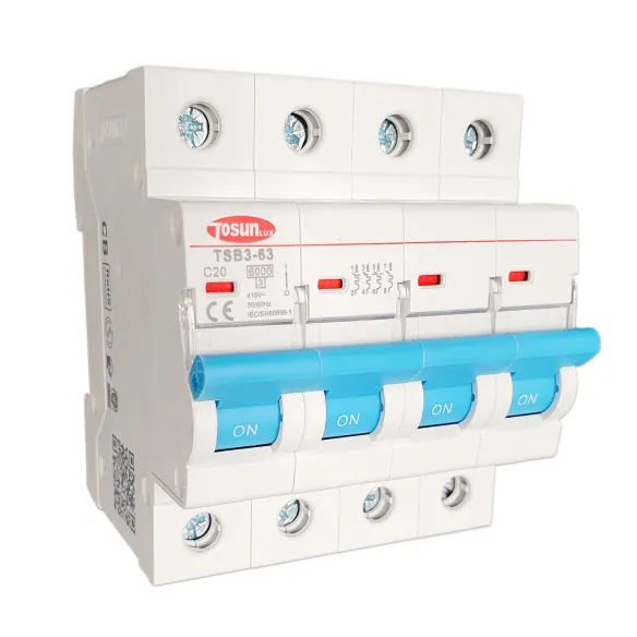 Interruptor automático magnetotérmico de 4P 6kA 10-25A