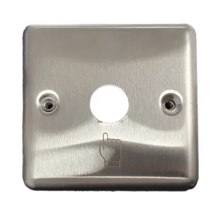 Caja superficie para pulsador piezoeléctrico de 22 mm acero inoxidable - 1