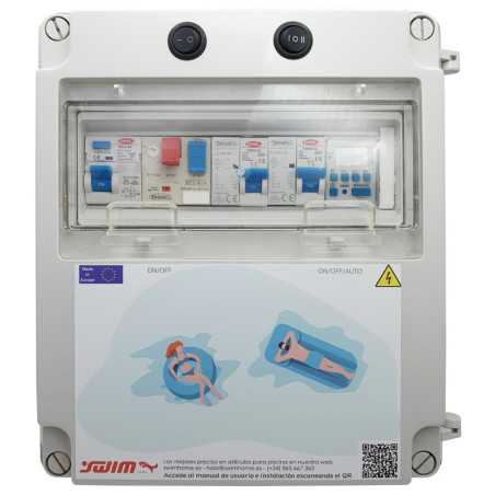 Painel Eléctrico de Piscina com Contactor para Motor e Clorador - 1