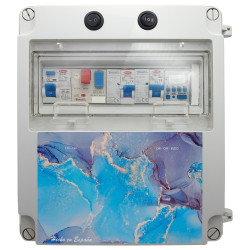 Painel eléctrico para piscina com transformador e contactor para motor adequado para clorador 2