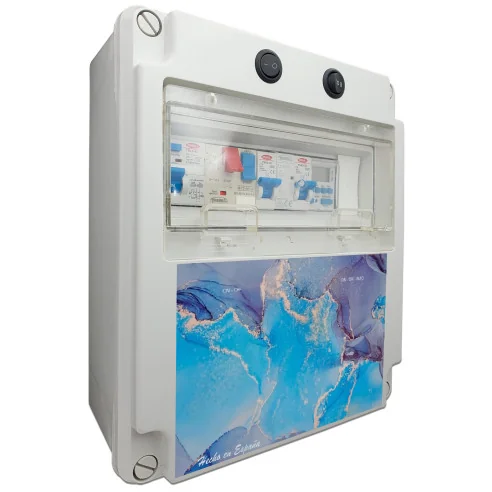 Swimming pool electrical panel with power supply suitable for Chlorinator 3