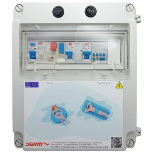 Cuadro eléctrico para piscina con Fuente de alimentación apto para Clorador 1