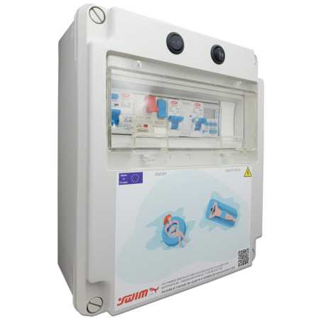 Painel eléctrico para piscina com transformador adequado para o Clorador - 12