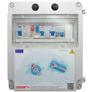 Cuadro eléctrico para piscina con transformador apto para Clorador - 1 -