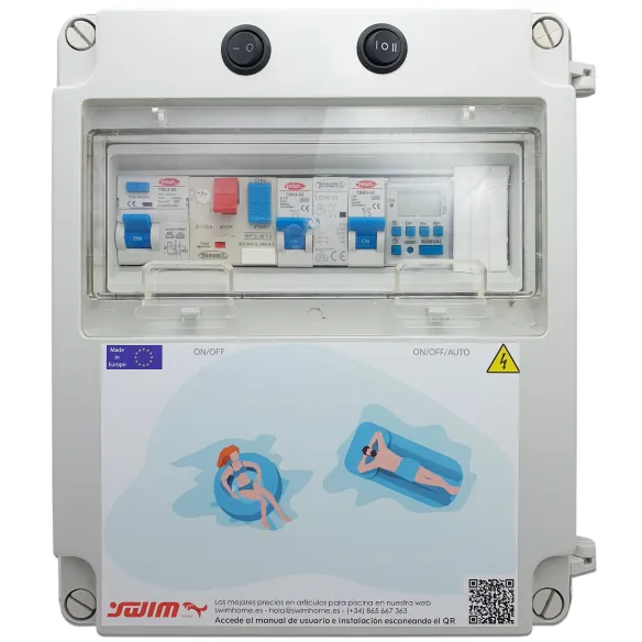 Cuadro eléctrico para piscina con transformador apto para Clorador - 1 -