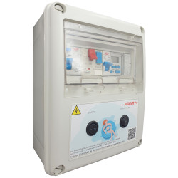Painel Eléctrico para Piscina Transformador 60W DC com Contactor 1 2