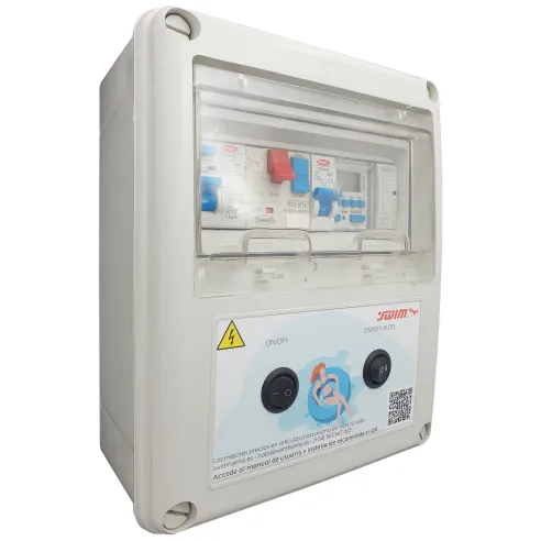 Painel Eléctrico para Piscina Transformador 60W DC com Contactor 2