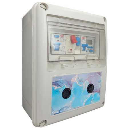 Tableau électrique pour piscine avec transformateur 50W 3