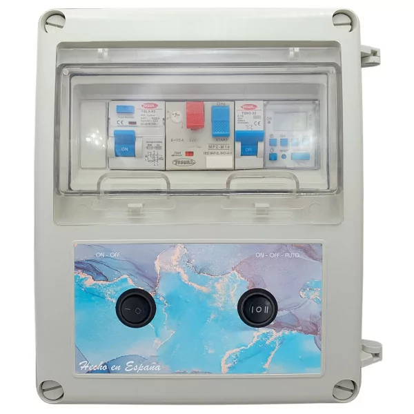 Electrical panel for swimming pool with 50W transformer