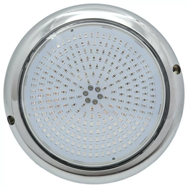 Projecteur LED pour piscine Surface en acier inoxydable Ø15cm Blanc chaud - 1