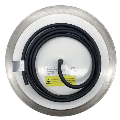 Foco LED Plano De Acero Para Piscina 45W RGBW Cable 5 Hilos 12V DC - 2