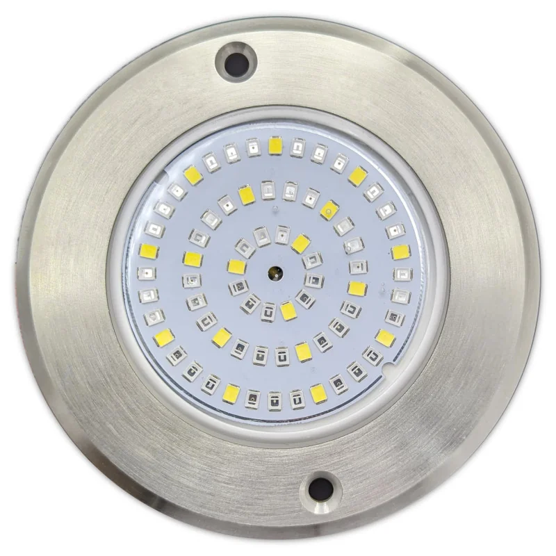 Foco LED Mini Para Piscina En Acero Inoxidable 5 Hilos RGBW 11CM De Diámetro 6W 12V/DC - 1