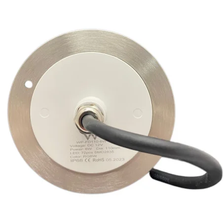 Foco LED Mini Para Piscina En Acero Inoxidable 5 Hilos RGBW 11CM De Diámetro 6W 12V/DC - 2