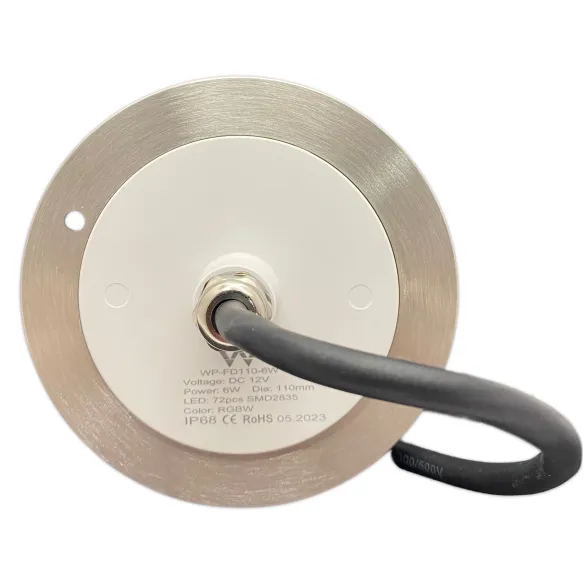 Foco LED Mini Para Piscina En Acero Inoxidable 5 Hilos RGBW 11CM De Diámetro 6W 12V/DC - 2