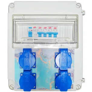 Quadro eléctrico com 4 tomadas - 1