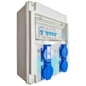 Quadro eléctrico com 4 tomadas - 1 2