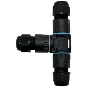 Conector De Cable Estanco Conexión Hembra Macho Con Forma T | 2 Pines 0.5-1.5mm² IP68 - 1 2