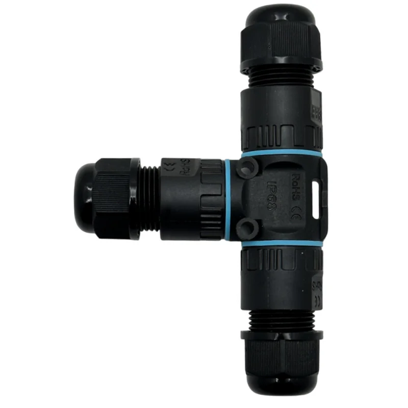 Conector De Cable Estanco Conexión Hembra Macho Con Forma T | 2 Pines 0.5-1.5mm² IP68 - 2