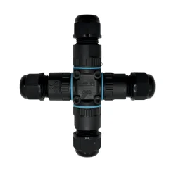 Conector De Cable Estanco Conexión Hembra Macho Con Forma X (Cruz) | 2 Pines 0.5-1.5mm² IP68 - 1