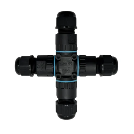 Conector De Cable Estanco Conexión Hembra Macho Con Forma X (Cruz) | 2 Pines 0.5-1.5mm² IP68 - 1