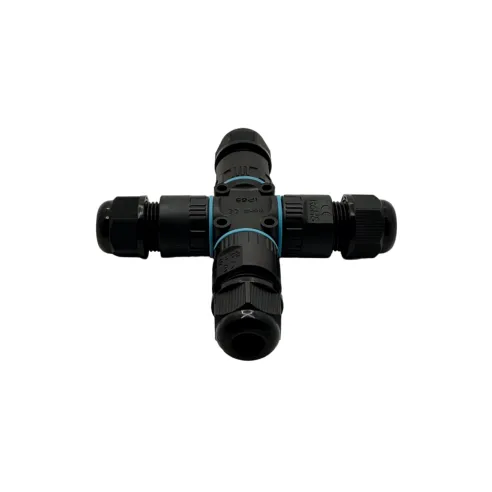 Conector De Cable Estanco Conexión Hembra Macho Con Forma X (Cruz) | 2 Pines 0.5-1.5mm² IP68 - 2