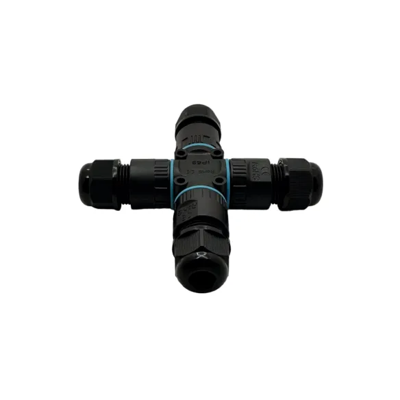 Conector De Cable Estanco Conexión Hembra Macho Con Forma X (Cruz) | 2 Pines 0.5-1.5mm² IP68 - 2
