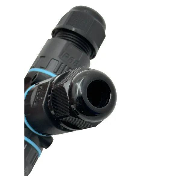 Conector De Cable Estanco Conexión Hembra Macho Con Forma X (Cruz) | 2 Pines 0.5-1.5mm² IP68 - 3