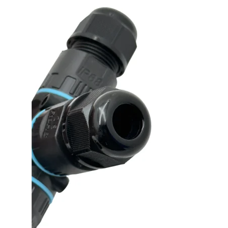 Conector De Cable Estanco Conexión Hembra Macho Con Forma X (Cruz) | 2 Pines 0.5-1.5mm² IP68 - 3