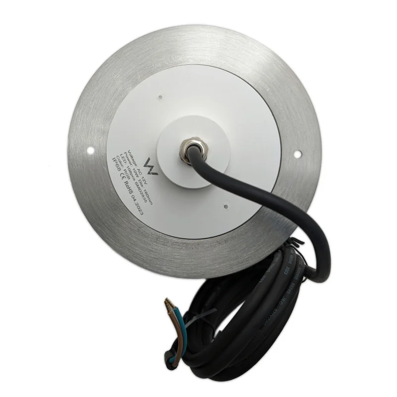 Spot LED blanc froid en acier inoxydable pour piscine Ø16CM 10W - 5