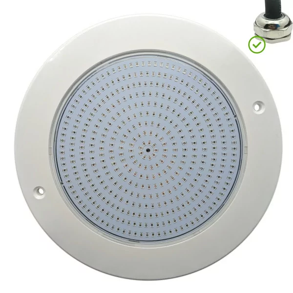 Spot LED RVB 4 fils 23CM ø 35W - Eclairage de piscine multicolore - 1