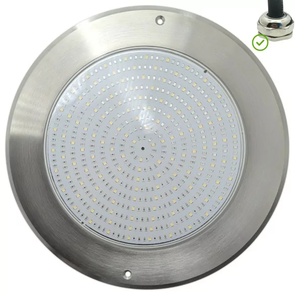 Spot LED blanc froid en acier inoxydable Ø28CM 35W