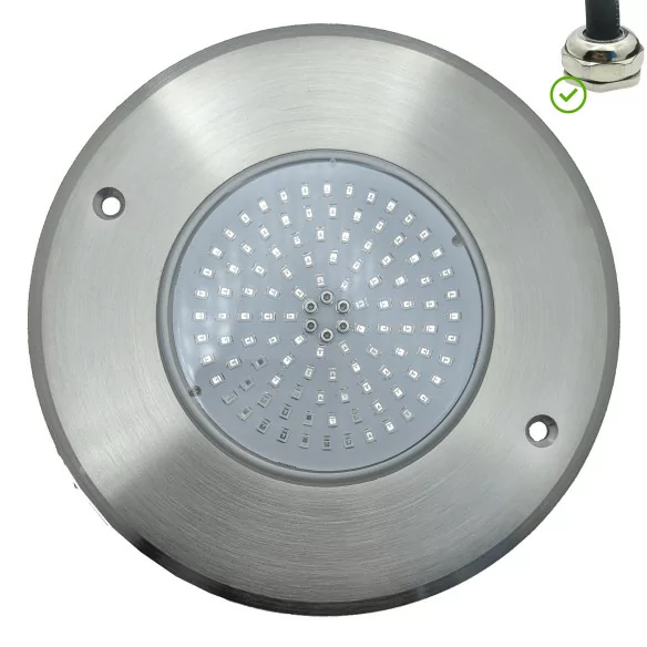 LED RGB ON/OFF Stainless Steel Swimming Pool Spotlight 11 cm - 1